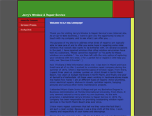 Tablet Screenshot of jerrywindowandrepairservice.net
